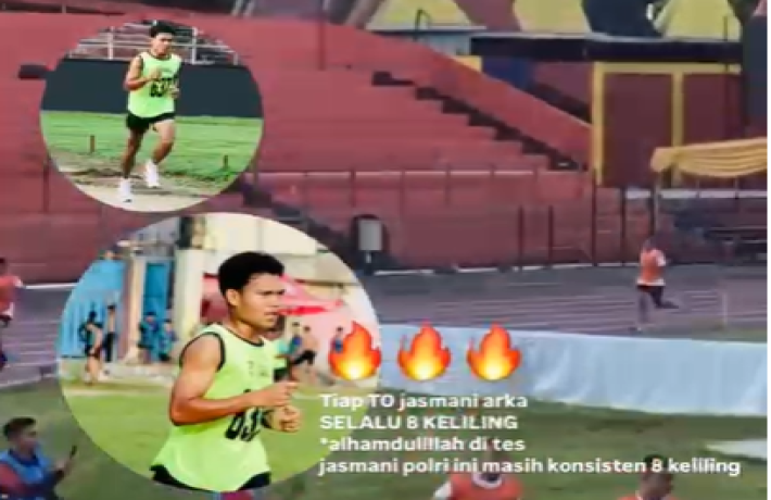 SISWA BIMBEL ARKA RAIH 8 KELILING DALAM TES JASMANI LARI 12 MENIT – COACH HAKIM DAN COACH MARTIN HAD